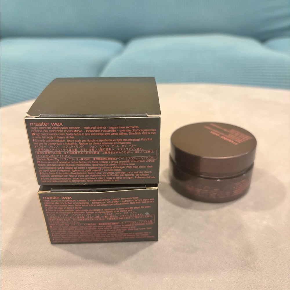 Three full Shu Uemura Hair Master Wax Black Jars - Picture 6 of 9